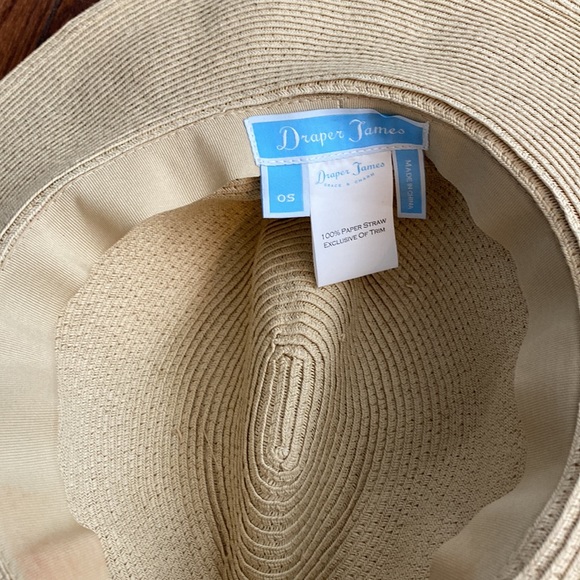 NWOT Draper James Straw Brim Hat - Picture 2 of 2